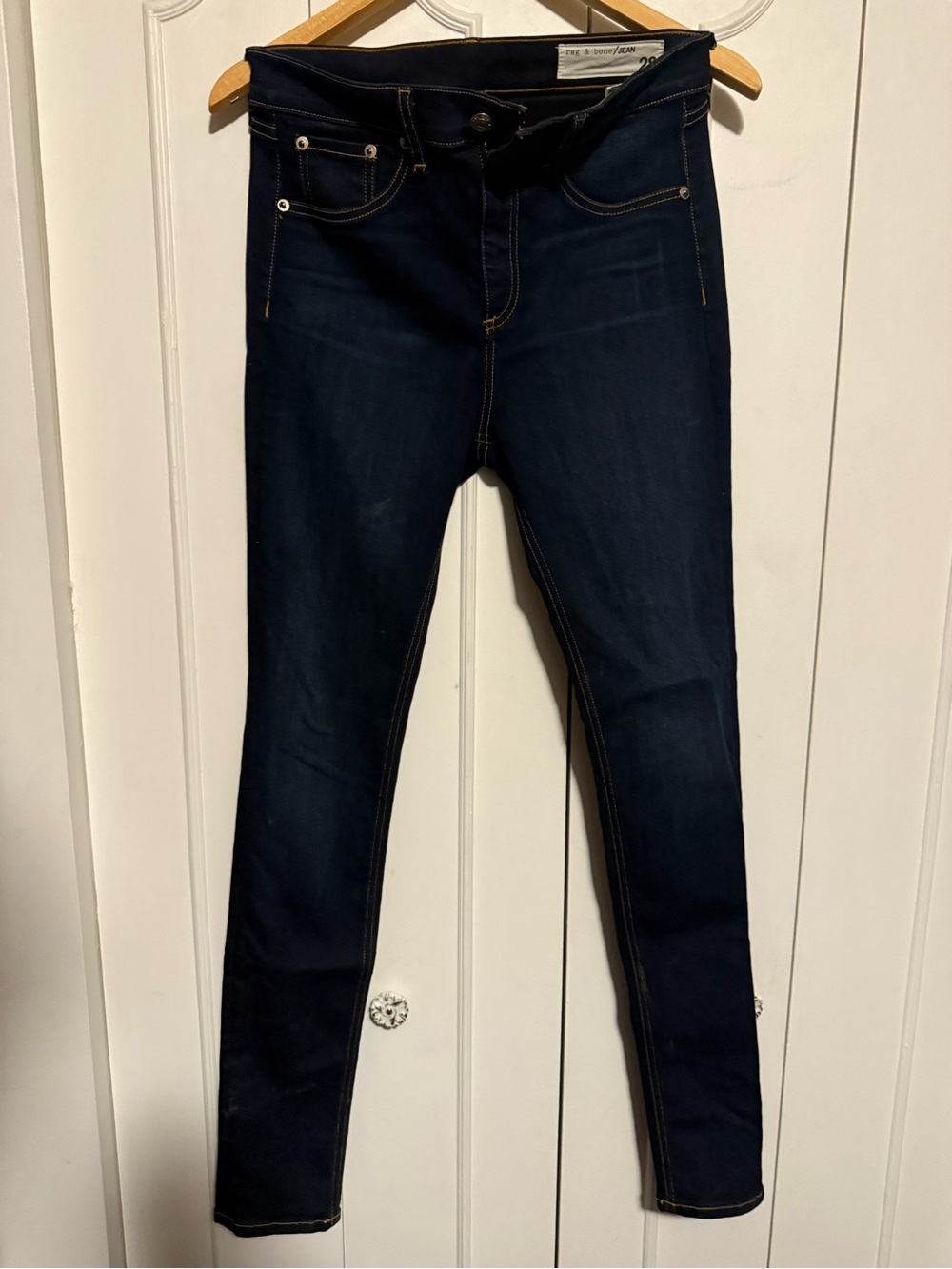 rag & bone Dark Indigo Skinny Jeans
